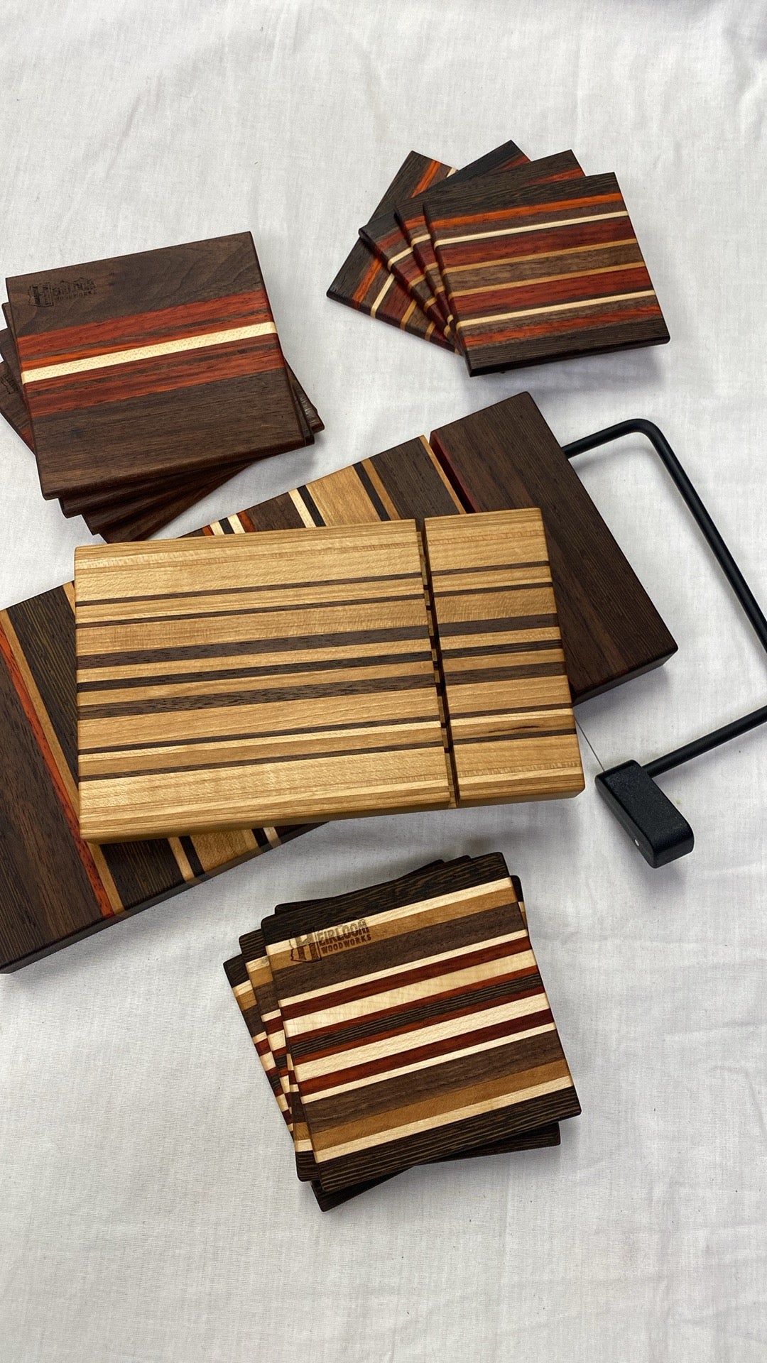 HW Signature Striped Cutting board